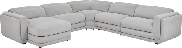 Dillon Smoke 5 Pc Dual Power Reclining Sectional - Thumbnail - Image 1