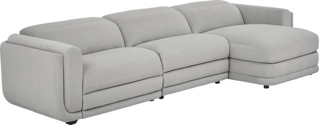 Dillon Smoke 3 Pc Dual Power Reclining Sectional - Thumbnail - Image 1