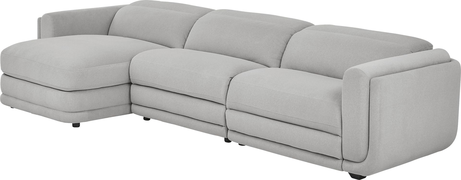 Dillon Smoke 3 Pc Dual Power Reclining Sectional - Image 1