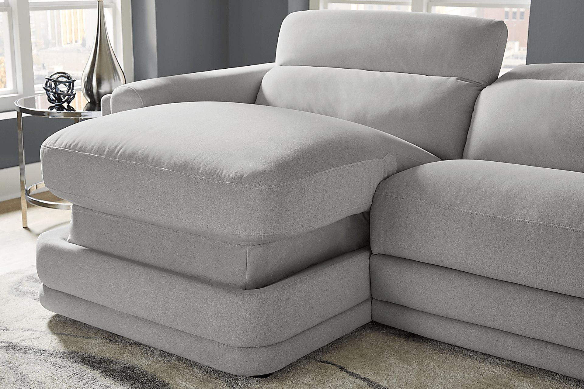 Dillon Smoke 3 Pc Dual Power Reclining Sectional - Image 5