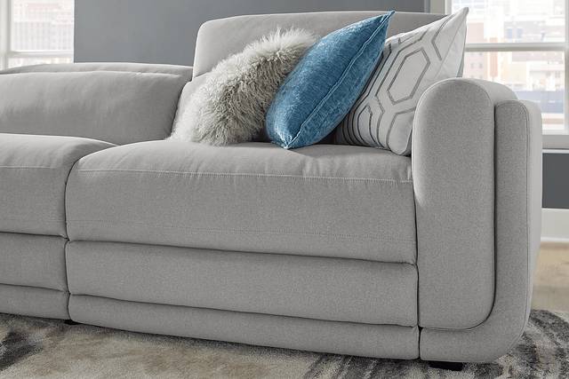 Dillon Smoke 5 Pc Dual Power Reclining Sectional - Thumbnail - Image 4