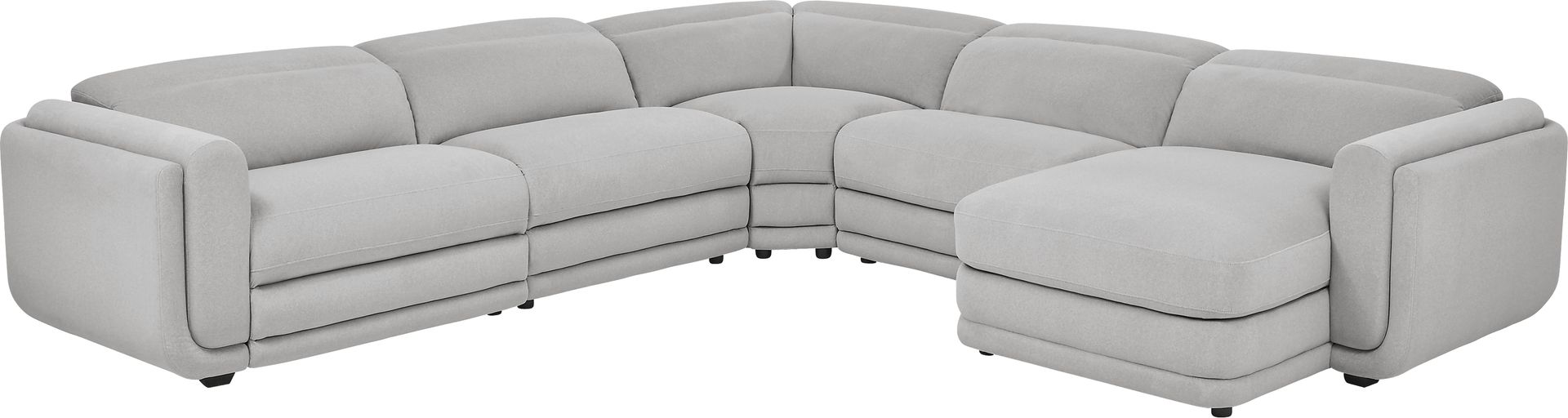 Dillon Smoke 5 Pc Dual Power Reclining Sectional - Image 1