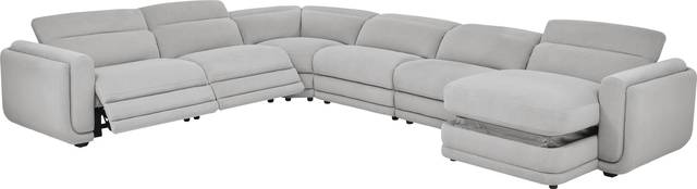 Dillon Smoke 6 Pc Dual Power Reclining Sectional - Thumbnail - Image 3