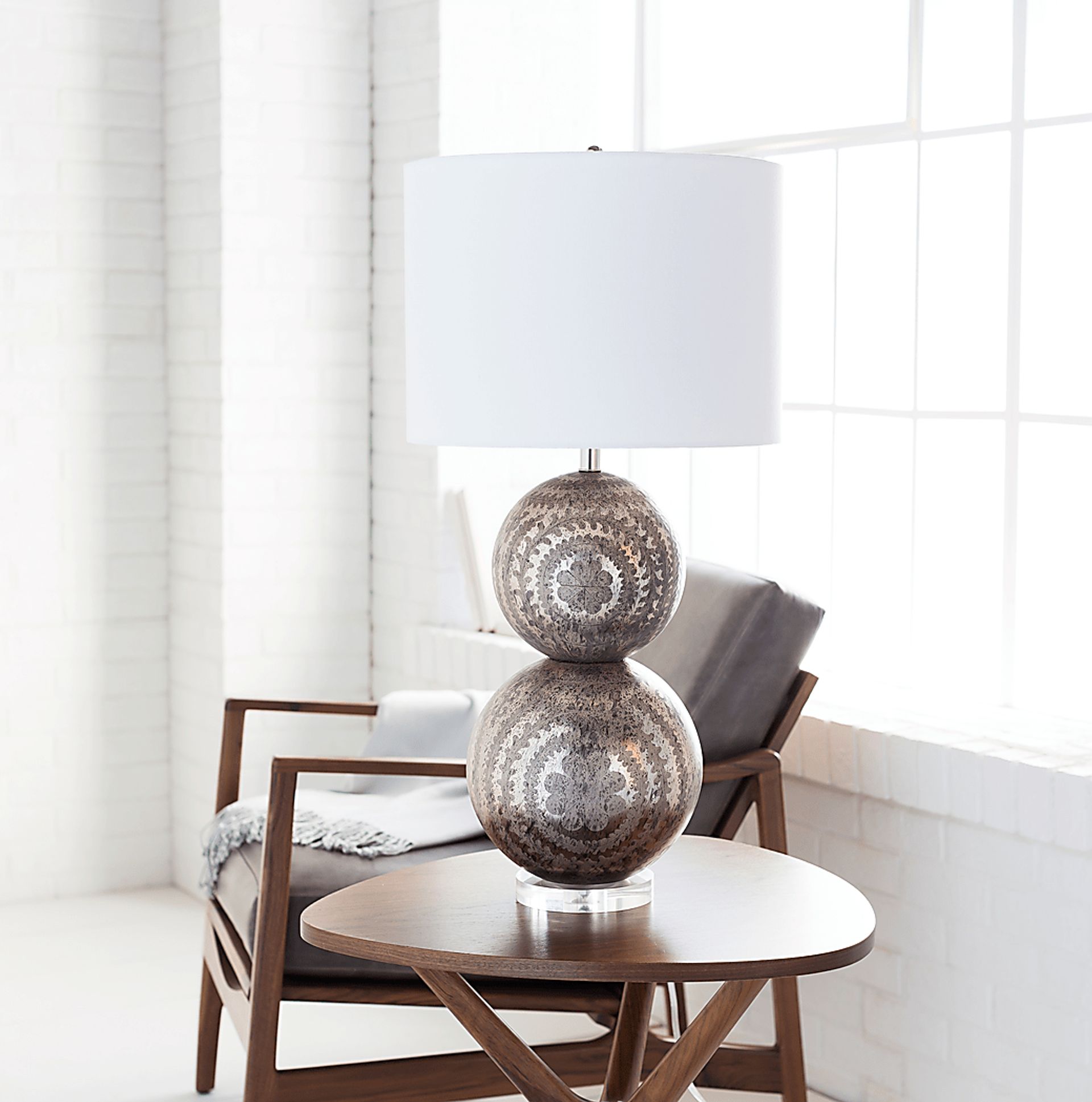 Dilworth Lane Silver Lamp - Image 7