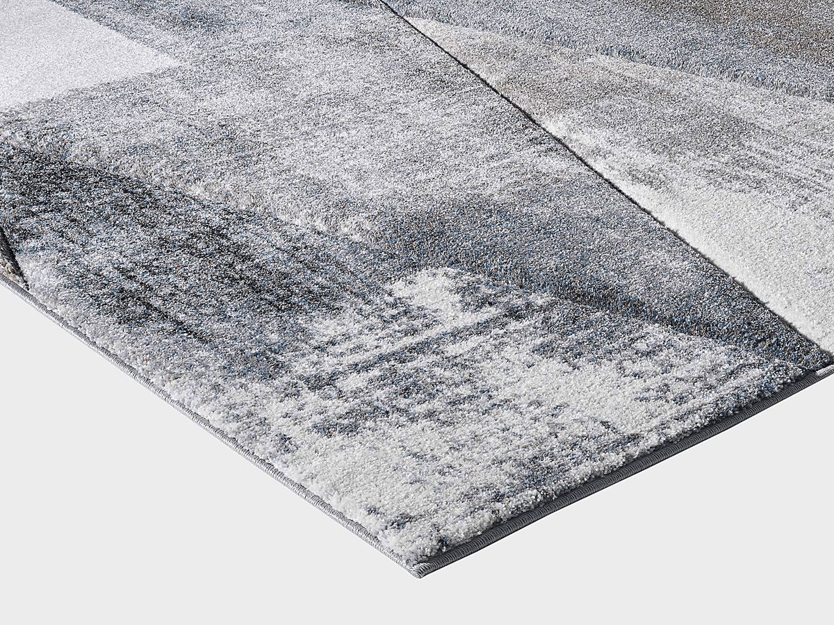 Dimensions Gray Synthetic Fabric Rug | Rooms to Go