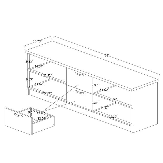 Dinard Brown 63 in. Console - Thumbnail - Image 9