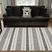 Dinella Black 9'5 x 7'9 Indoor/Outdoor Rug