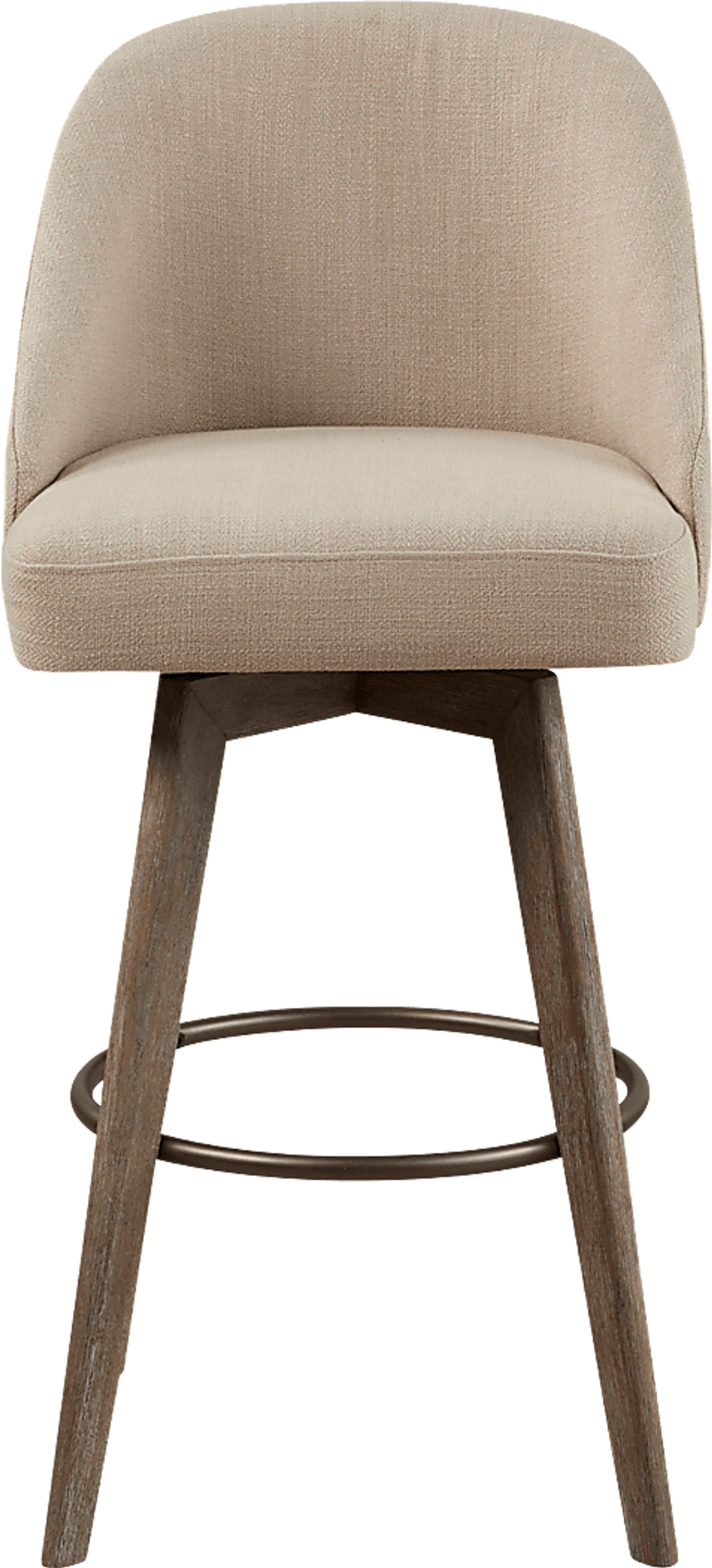 Dinmore Beige Swivel Barstool - Image 1