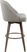 Dinmore Gray Swivel Barstool