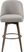 Dinmore Gray Swivel Barstool