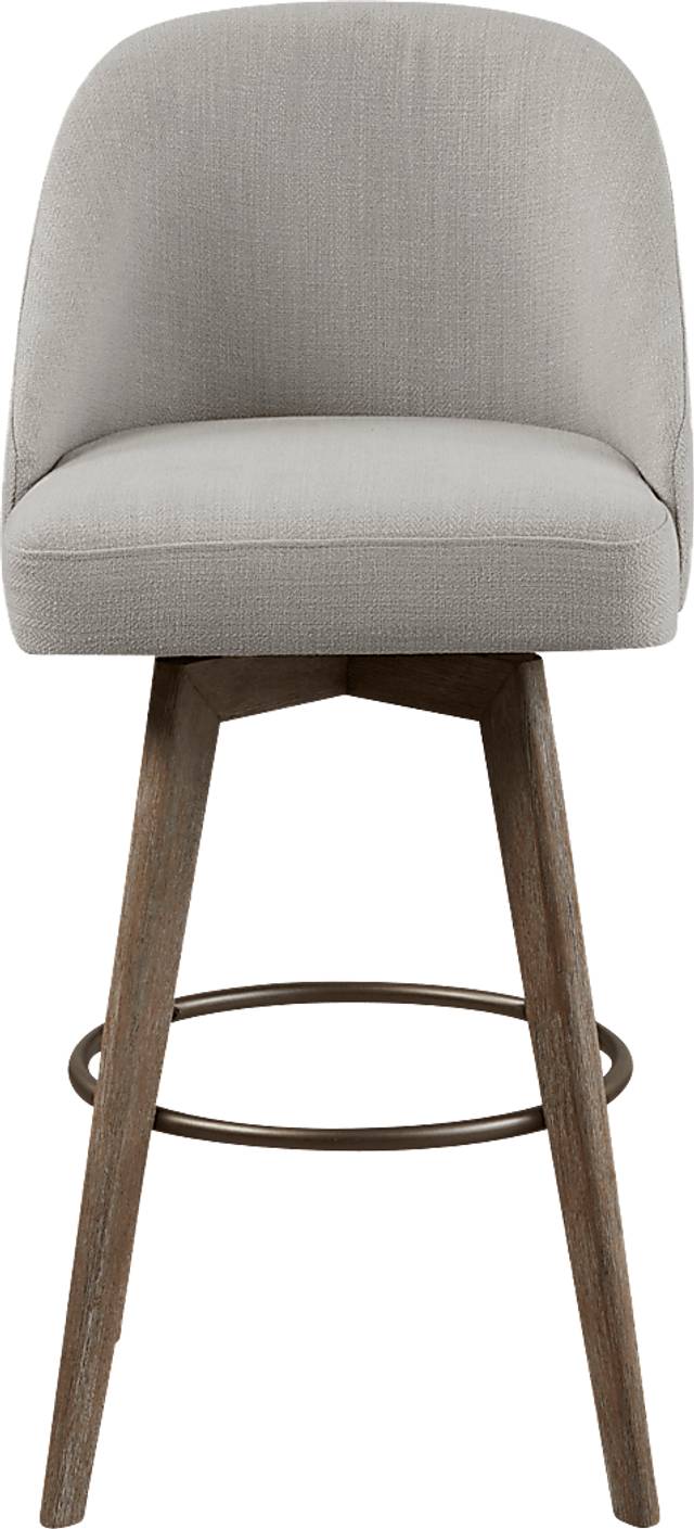 Dinmore Gray Swivel Barstool - Thumbnail - Image 1