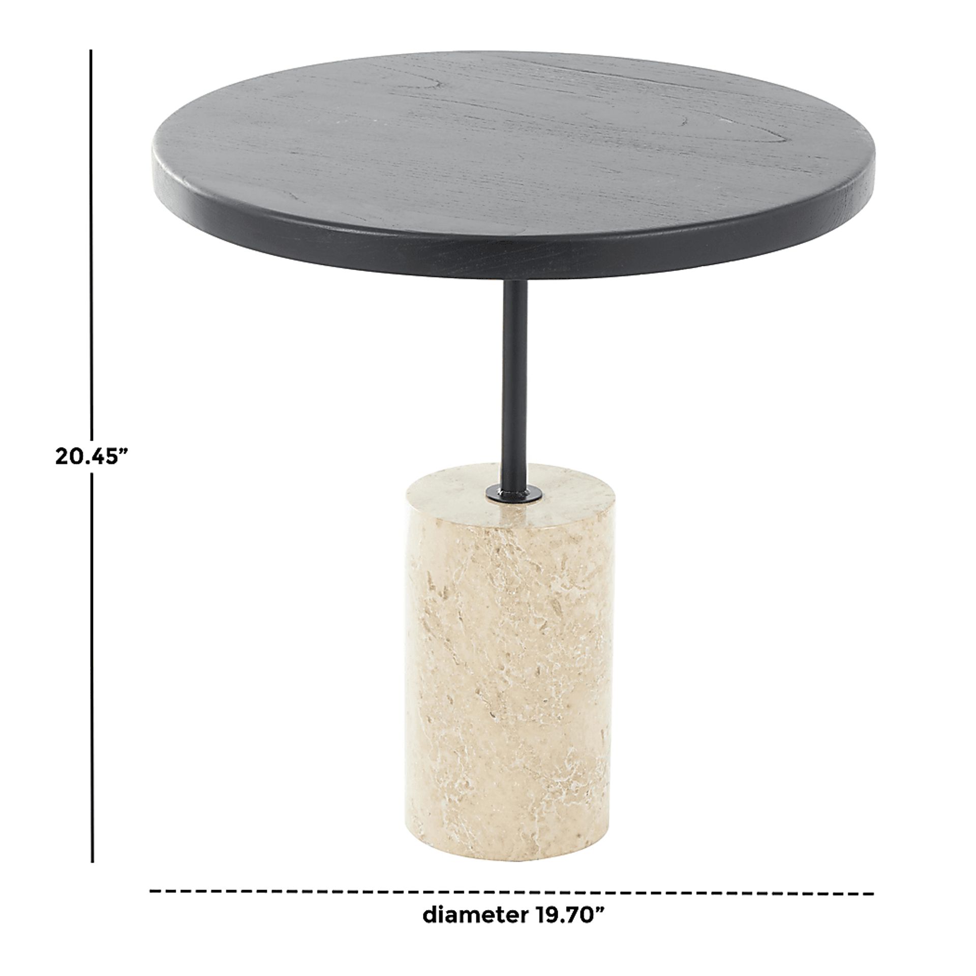 Dinne Black Accent Table - Image 7