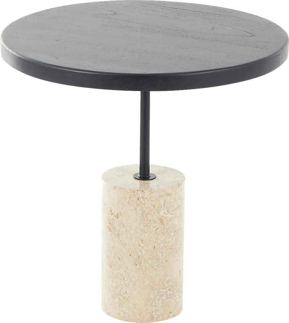 Dinne Black Accent Table