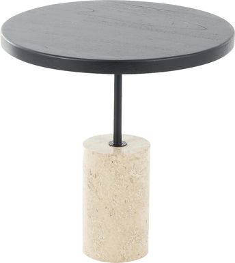 Dinne Black Accent Table