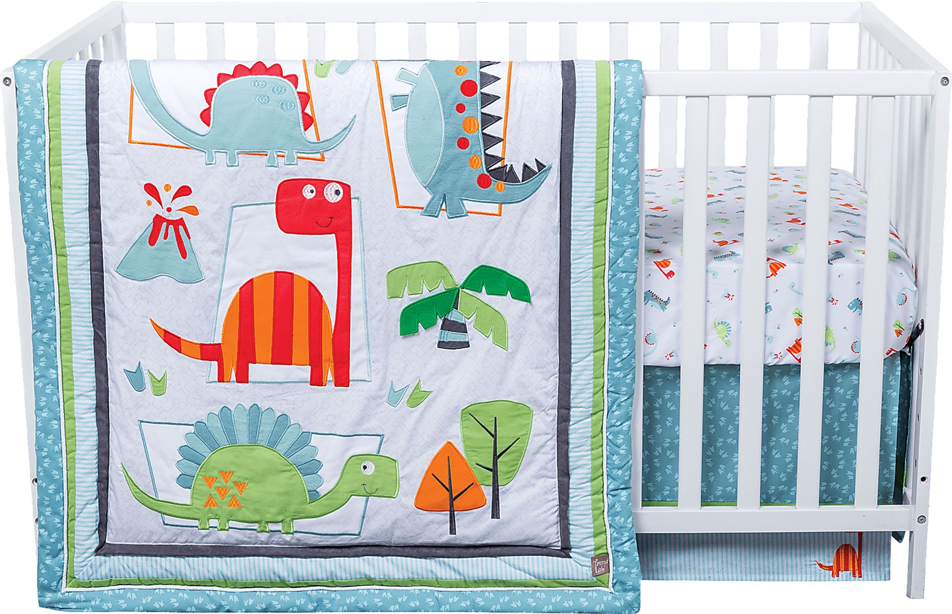 Dino Town Sky 3 Pc Baby Bedding Set - Image 3