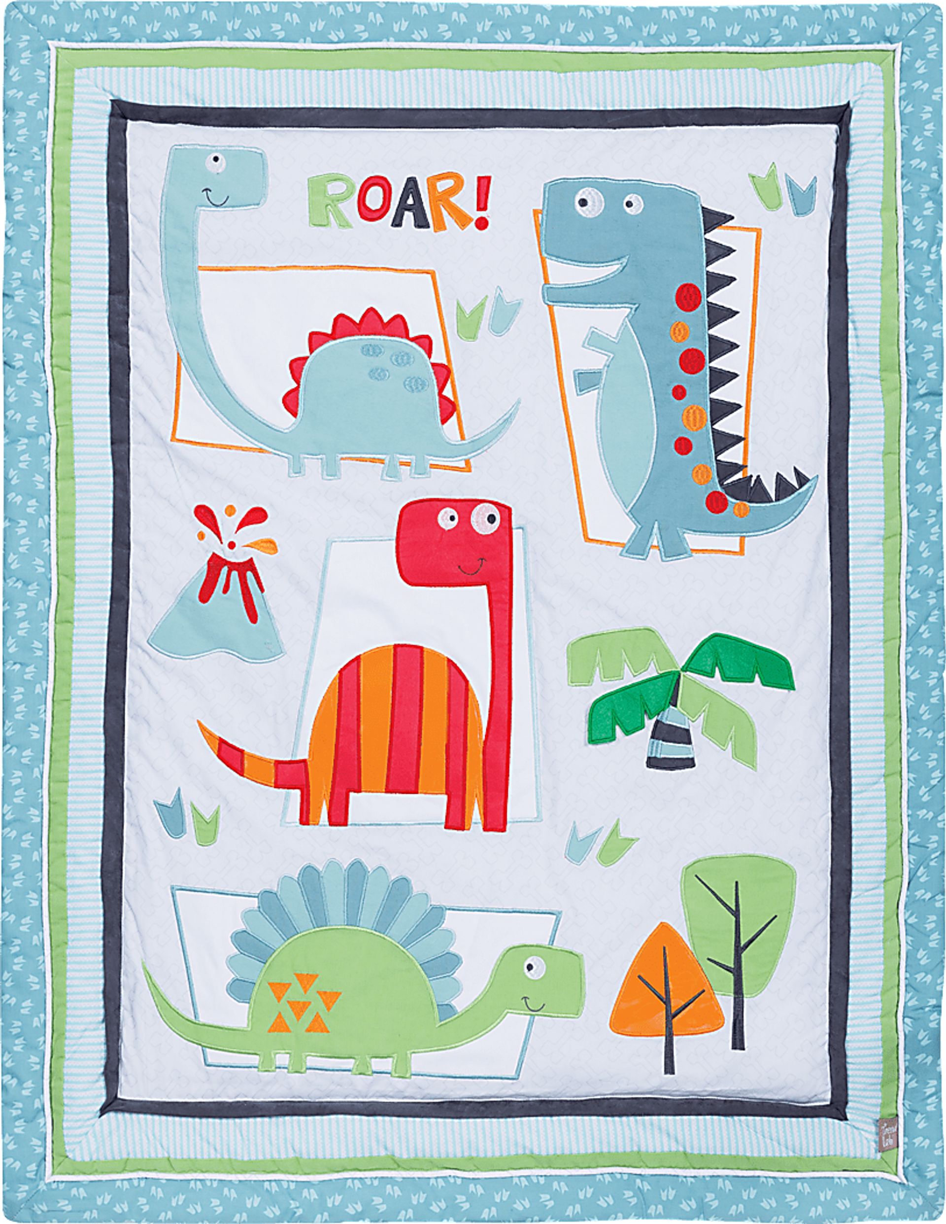 Dino Town Sky 3 Pc Baby Bedding Set - Image 4