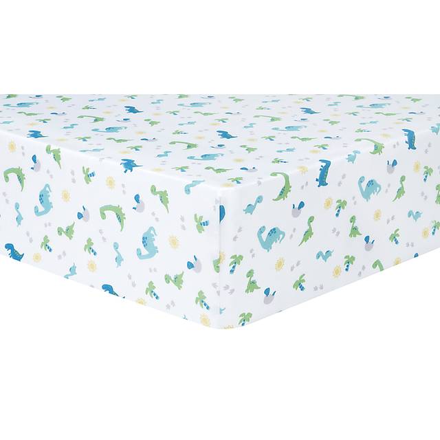 Dino Trail White 4 Pc Baby Bedding Set - Thumbnail - Image 15