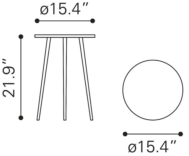 Diomede Silver End Table - Thumbnail - Image 7