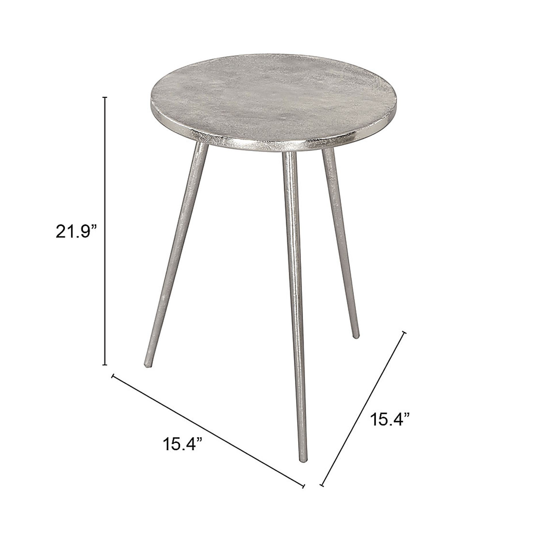 Diomede Silver End Table - Image 8