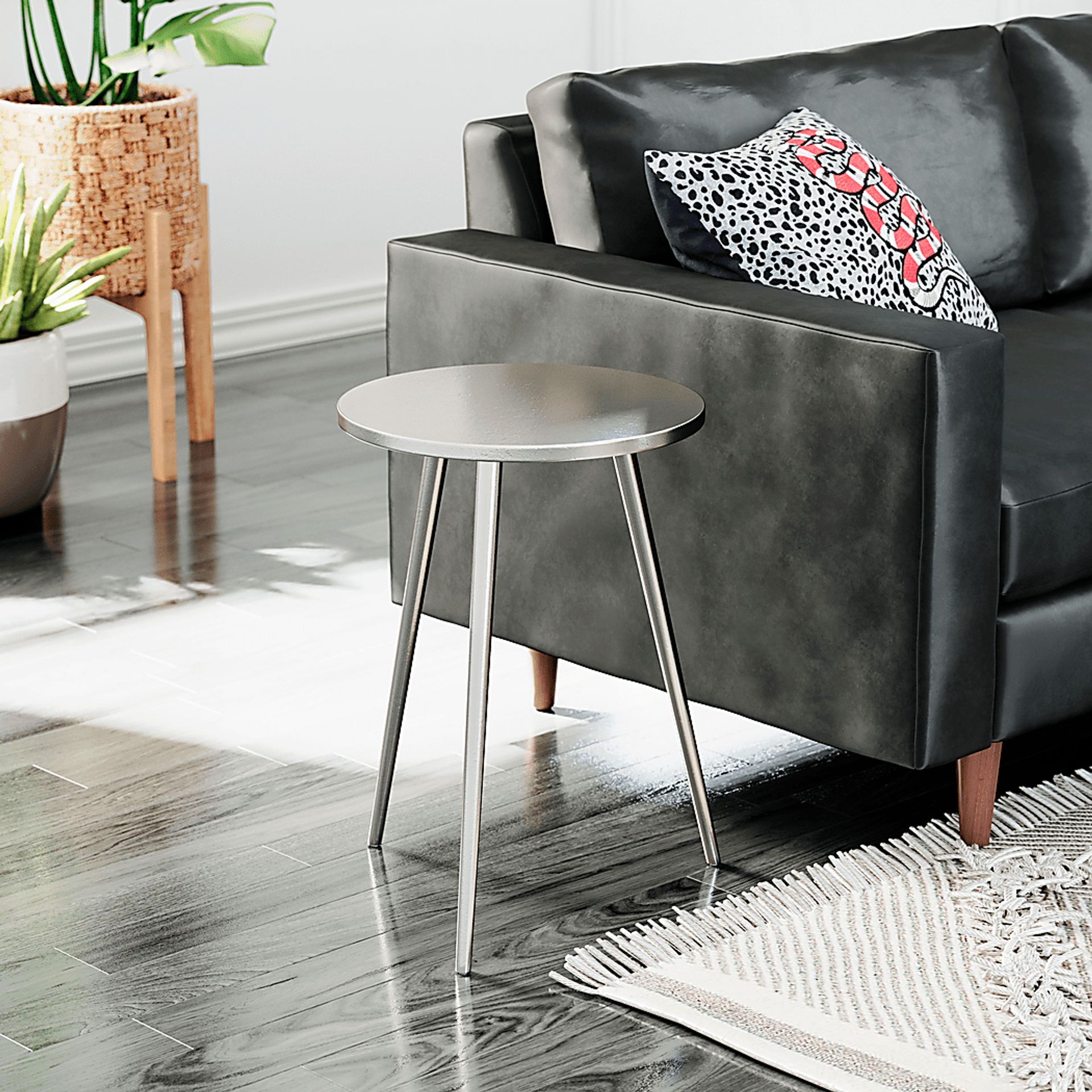Diomede Silver End Table - Image 9