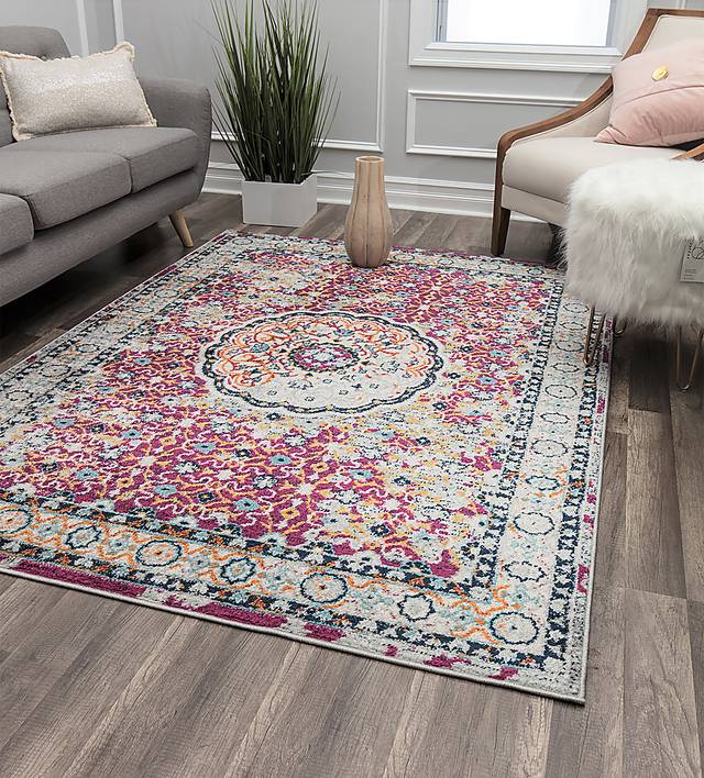 Dipal Red 5' x 7' Rug - Thumbnail - Image 3