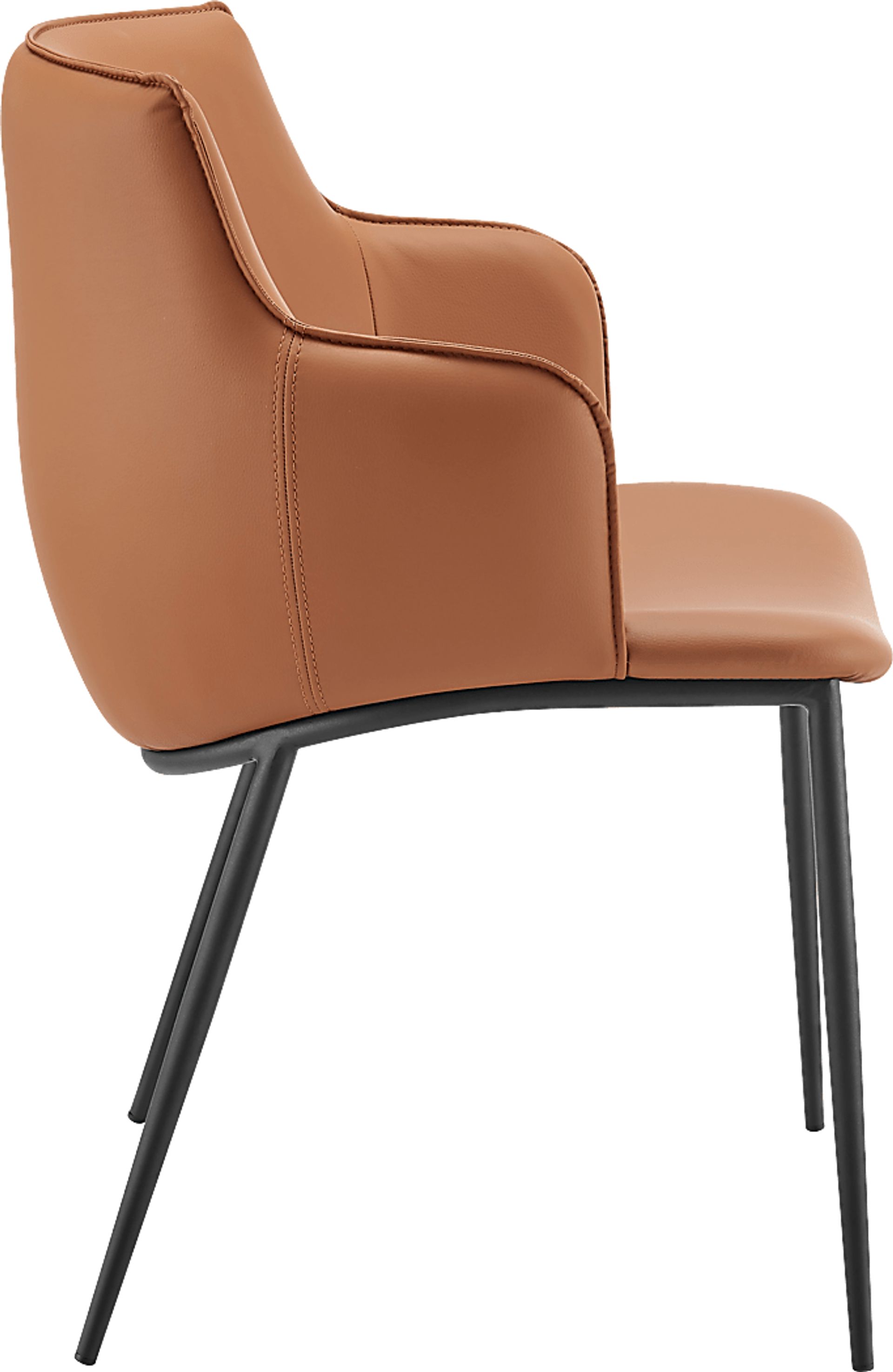 Dipaolo Cognac Arm Chair - Image 3