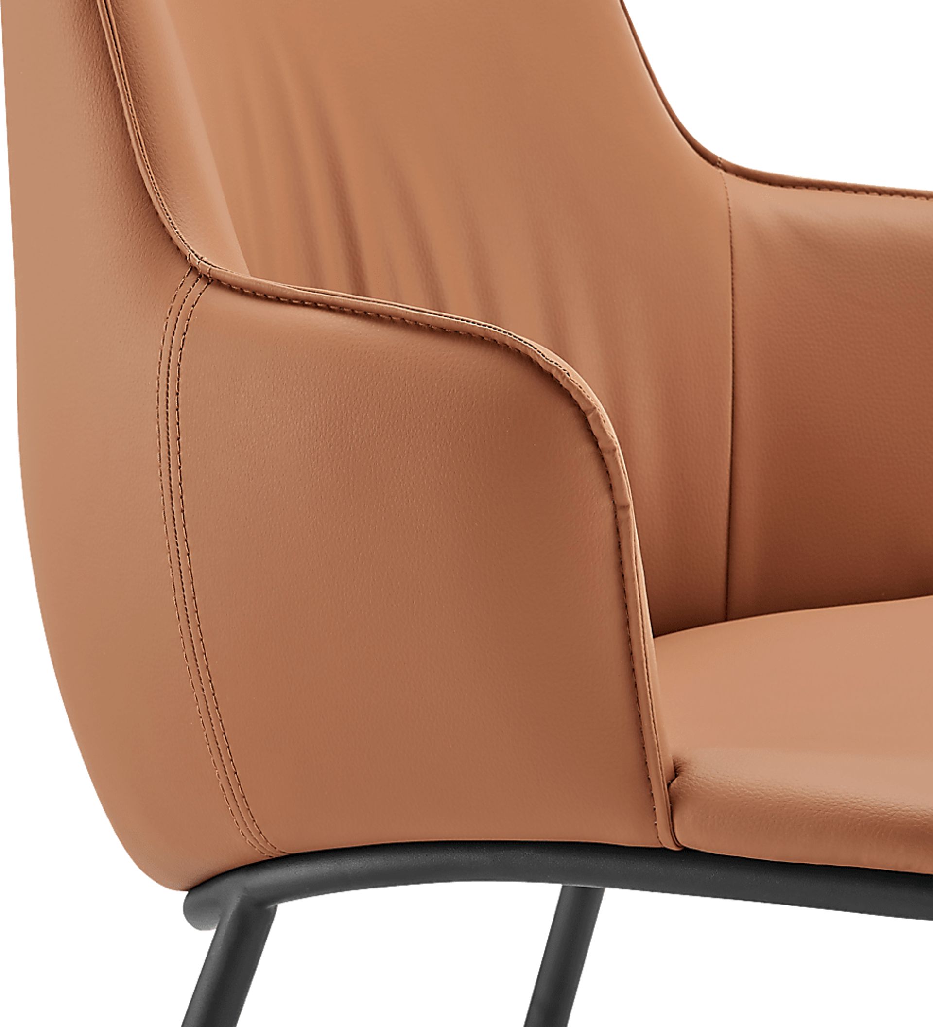 Dipaolo Cognac Arm Chair - Image 7