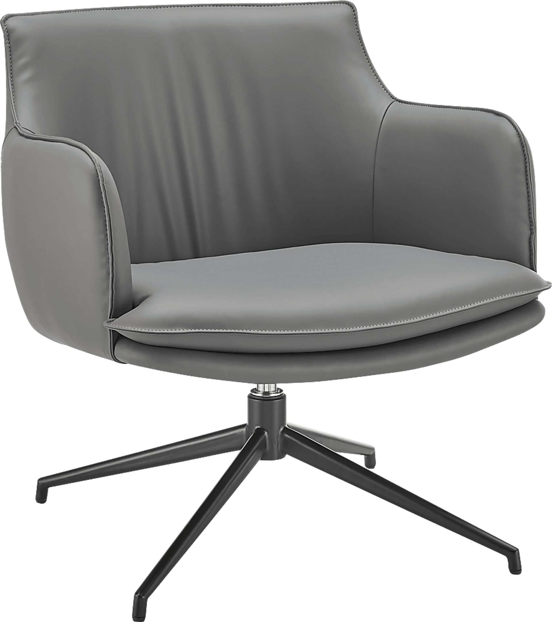 Dipaolo Gray Swivel Accent Chair - Image 2