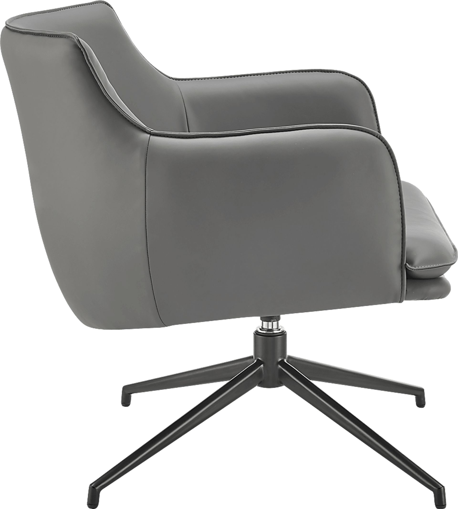 Dipaolo Gray Swivel Accent Chair - Image 3