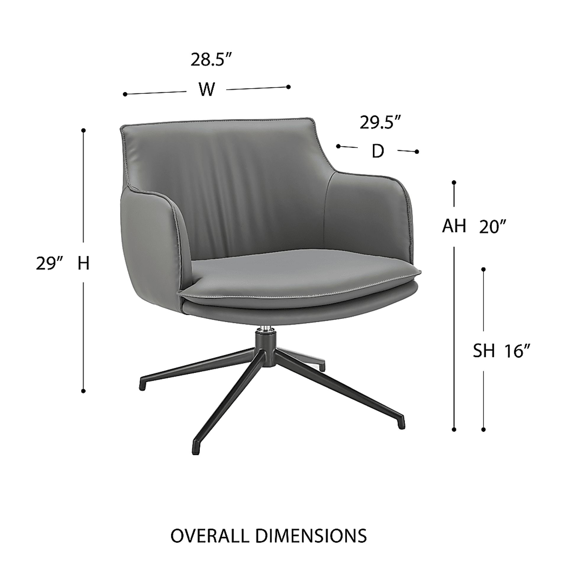 Dipaolo Gray Swivel Accent Chair - Image 9