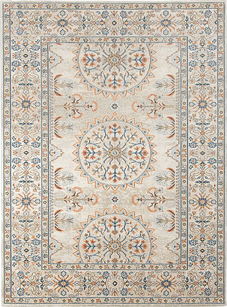 Dirinella Beige 5'1 x 7'6 Rug