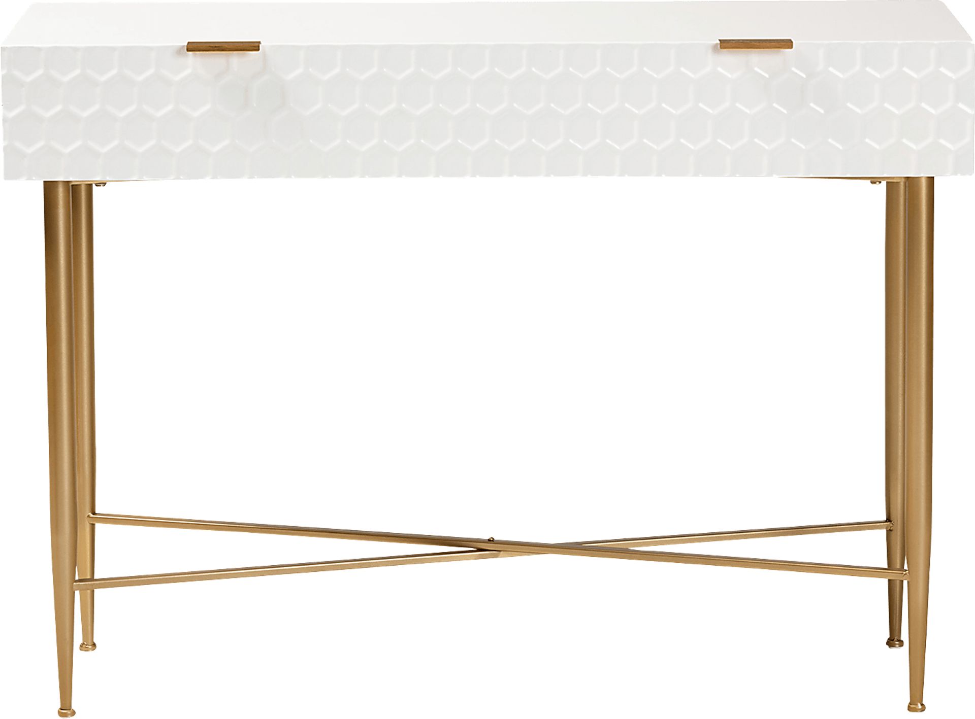 Dishion White Sofa Table - Image 3
