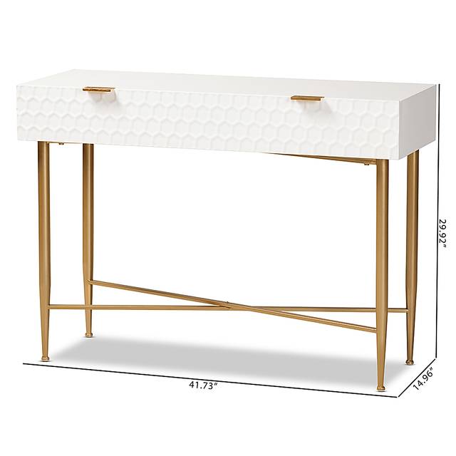 Dishion White Sofa Table - Thumbnail - Image 10