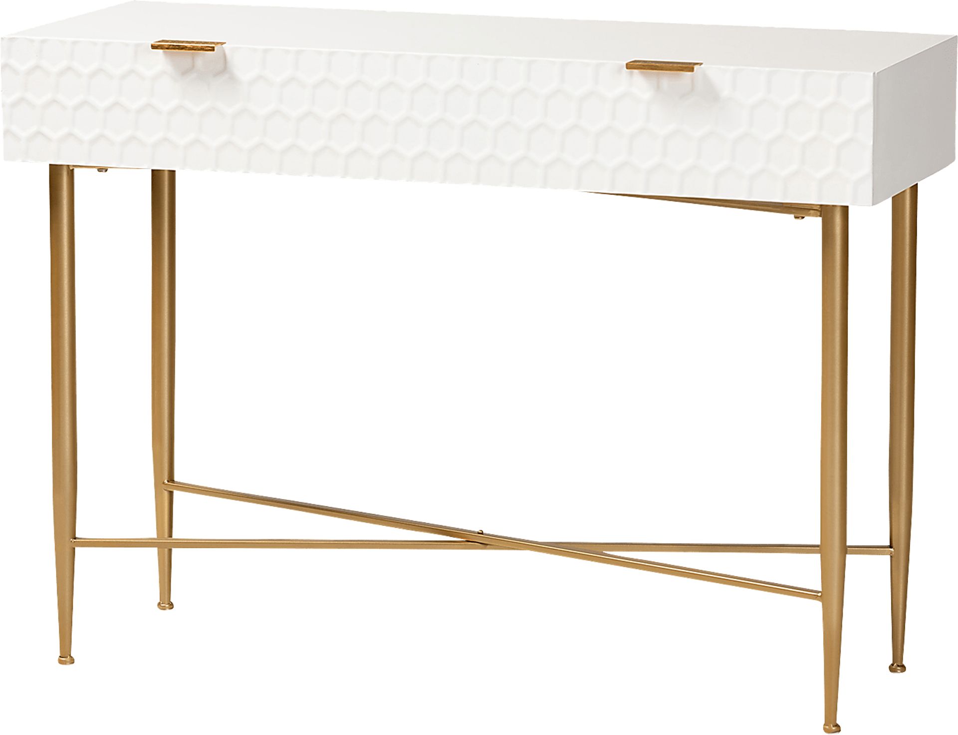 Dishion White Sofa Table - Image 1