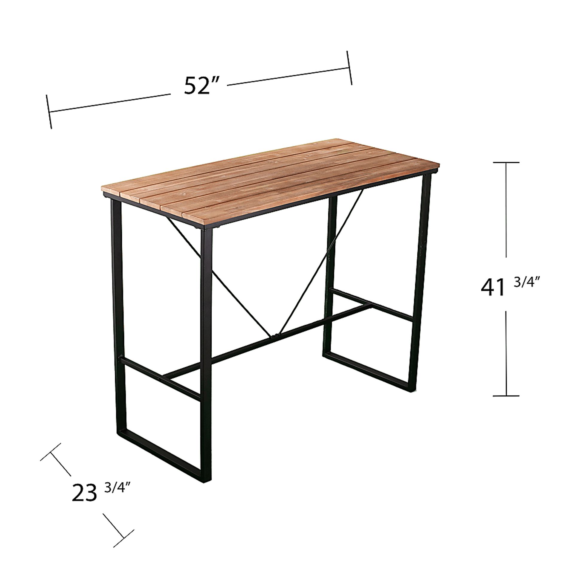 Dismuke Natural Outdoor Pub Table - Image 9