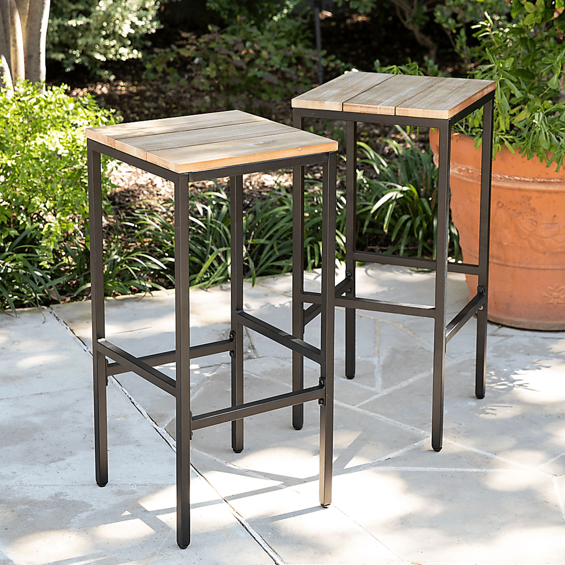Dismuke Natural Outdoor Barstool, Set of 2 - Image 2