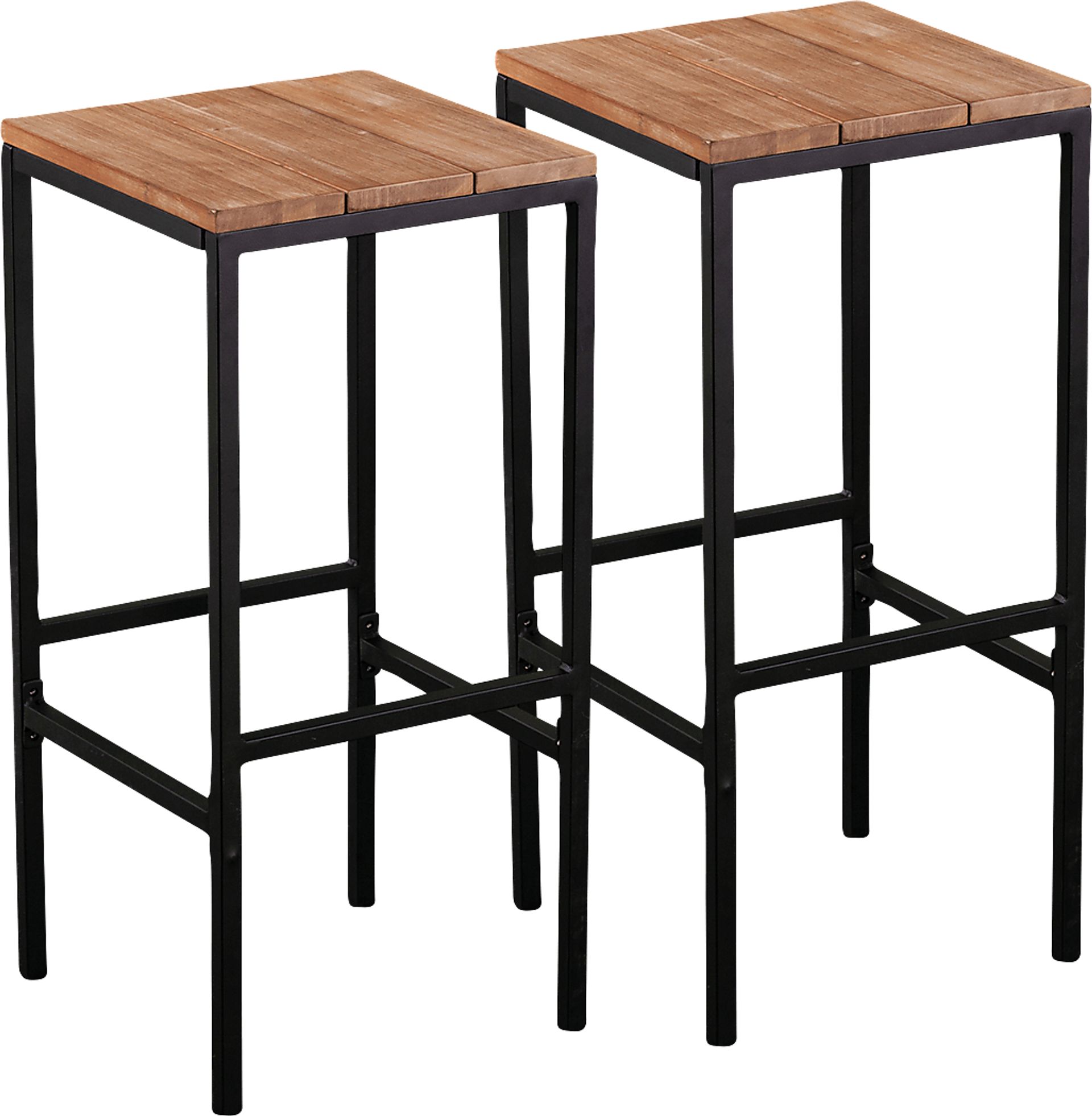 Dismuke Natural Outdoor Barstool, Set of 2 - Image 1