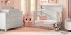 Disney Baby Starry Dreams with Minnie Mouse Gray 5 Pc Nursery with Toddler and Conversion Rails