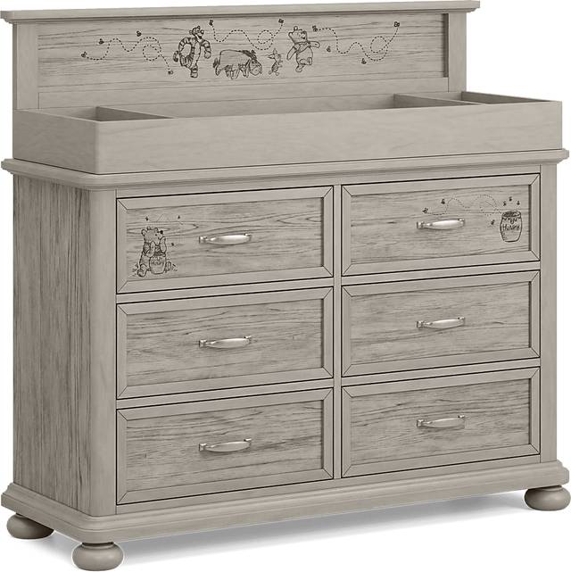 Disney Baby Woodland Adventures with Winnie the Pooh Classic Gray 5 Pc Nursery with Toddler Rails - Thumbnail - Image 7