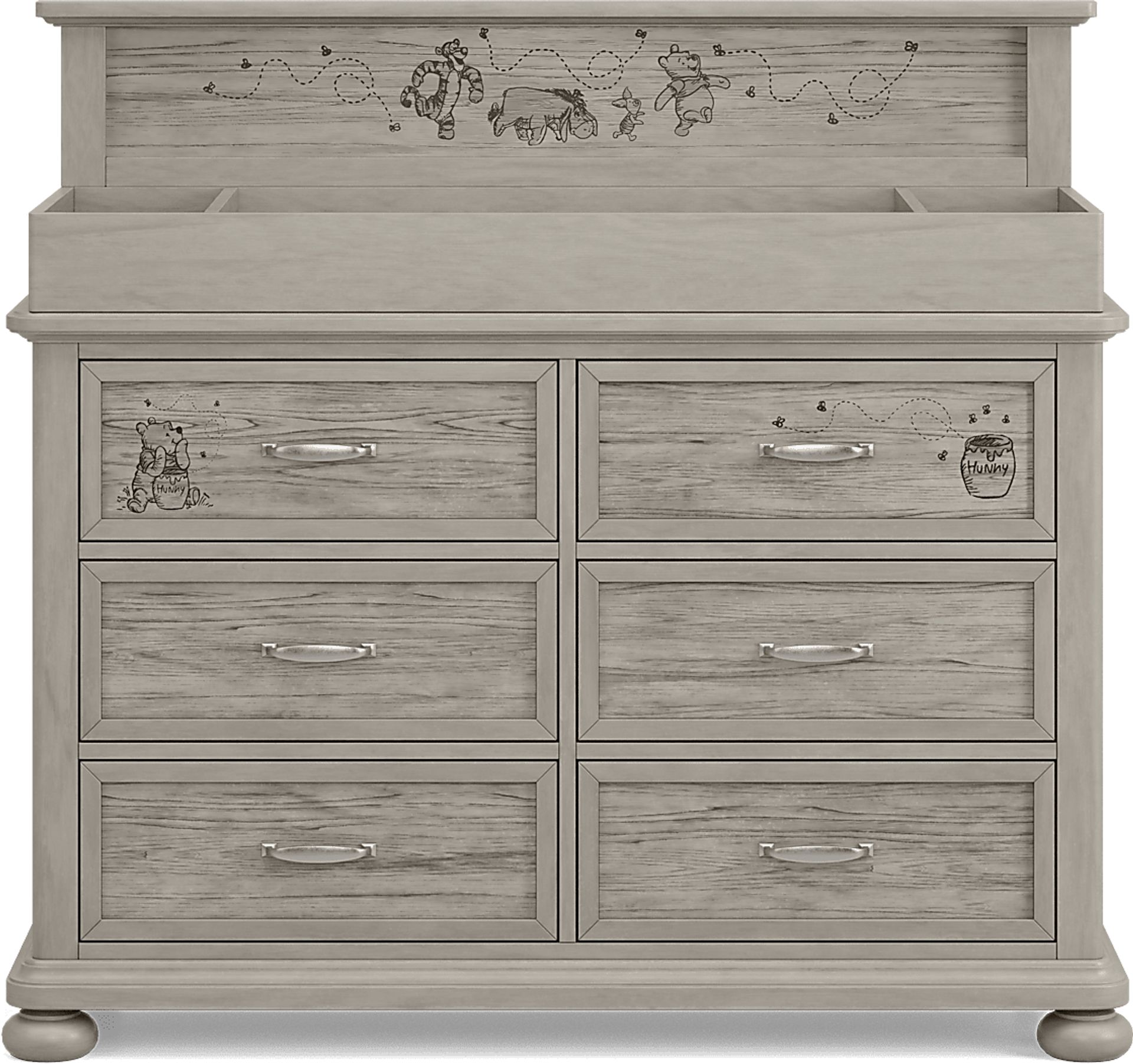 Disney Baby Woodland Adventures with Winnie the Pooh Classic Gray 5 Pc Nursery with Toddler Rails - Image 6