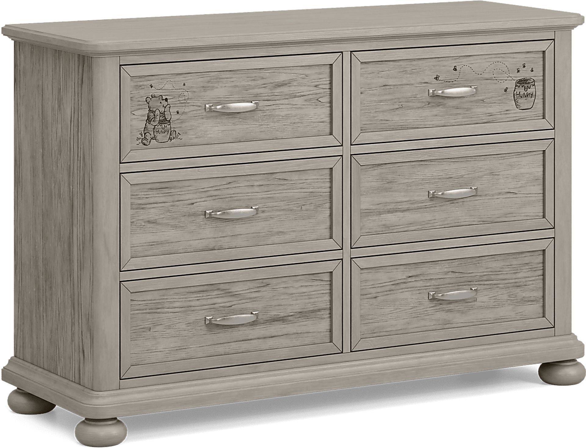 Disney Baby Woodland Adventures with Winnie the Pooh Classic Gray Nursery with Conversion Rails - Image 9