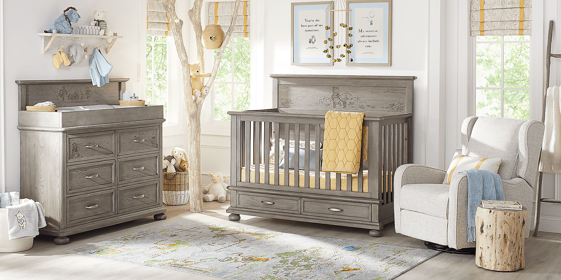 Disney Baby Woodland Adventures with Winnie the Pooh Classic Gray Dresser - Image 2