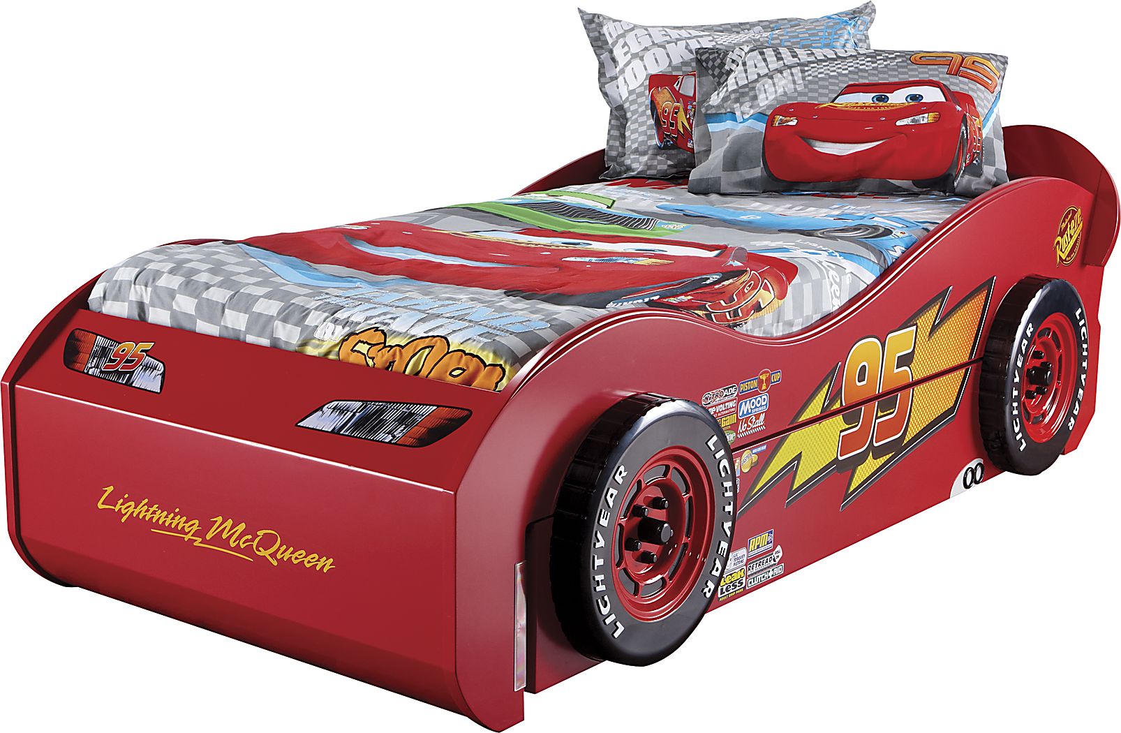 Rooms to go 2025 lightning mcqueen bed