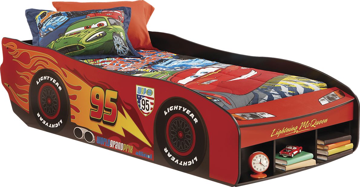 Disney Cars Lightning McQueen II Red 3 Pc Twin Bed Rooms To Go