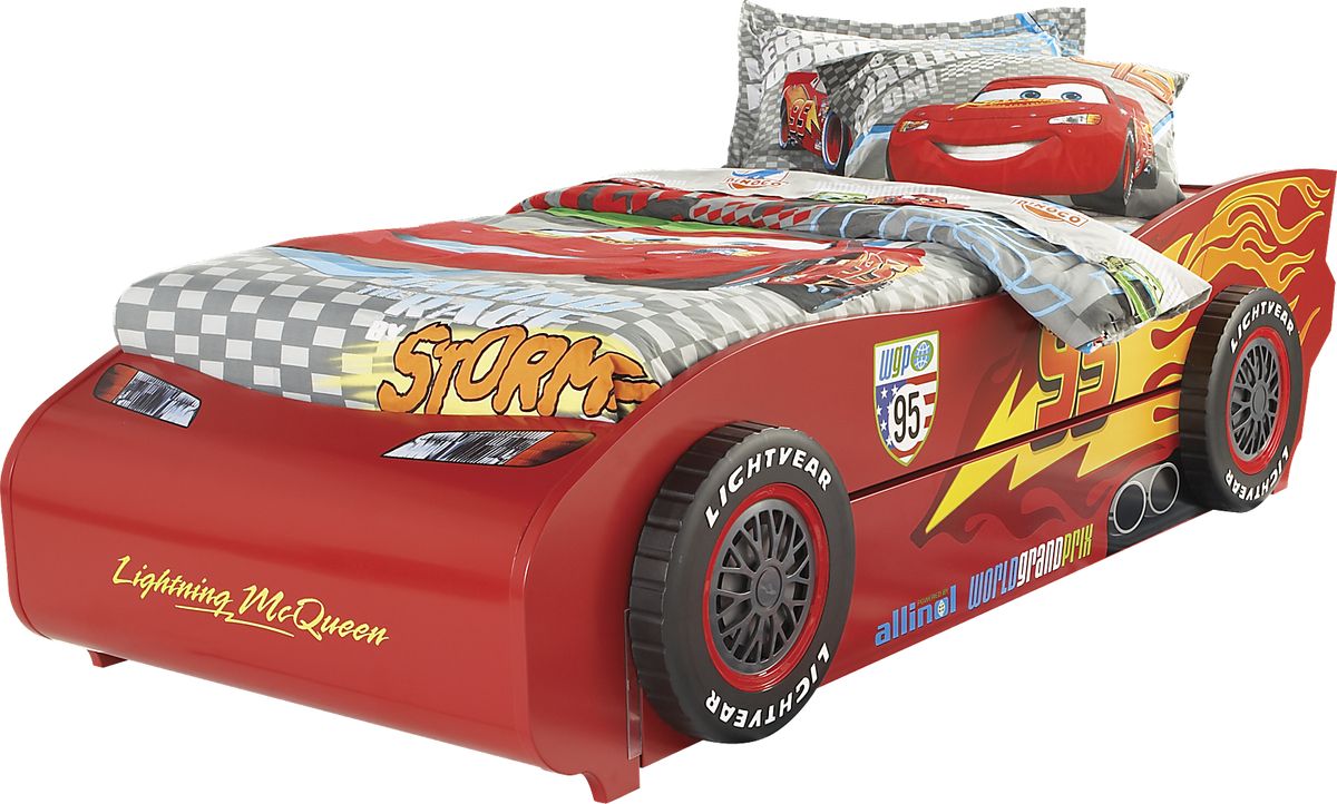 Queen size lightning mcqueen 2024 bed frame