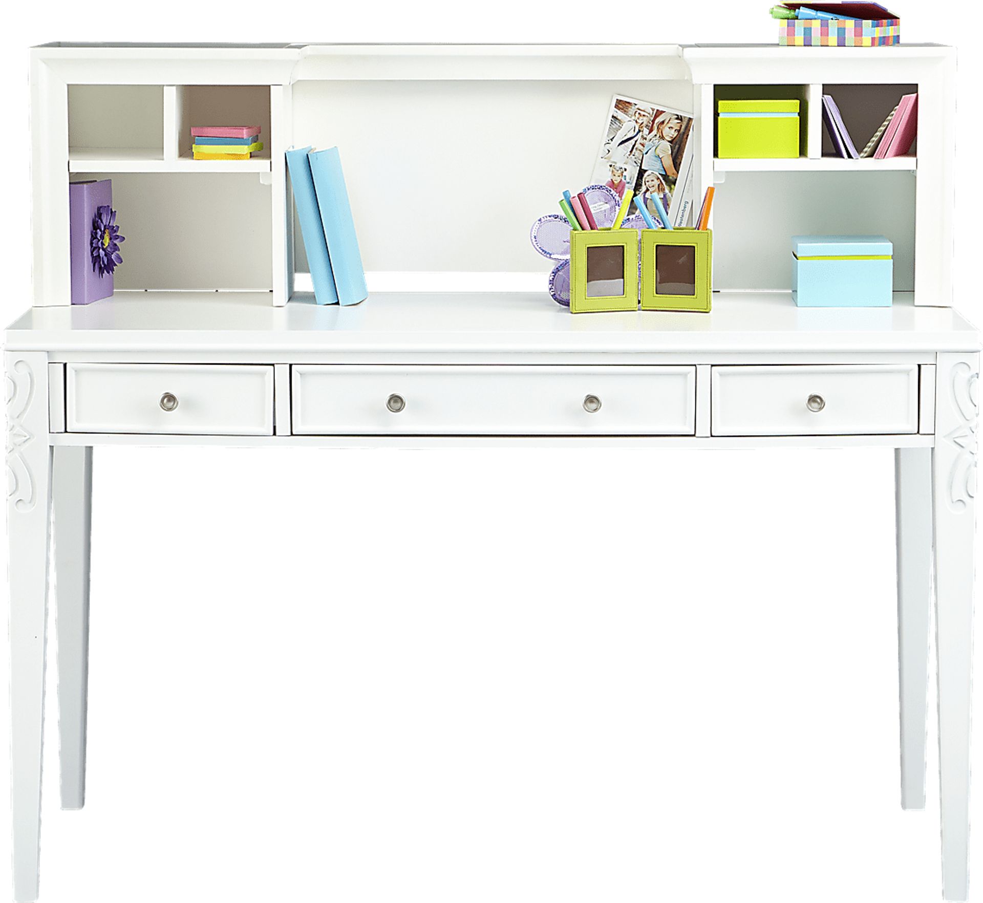Disney Fairies Pearl Desk and Hutch - Image 1