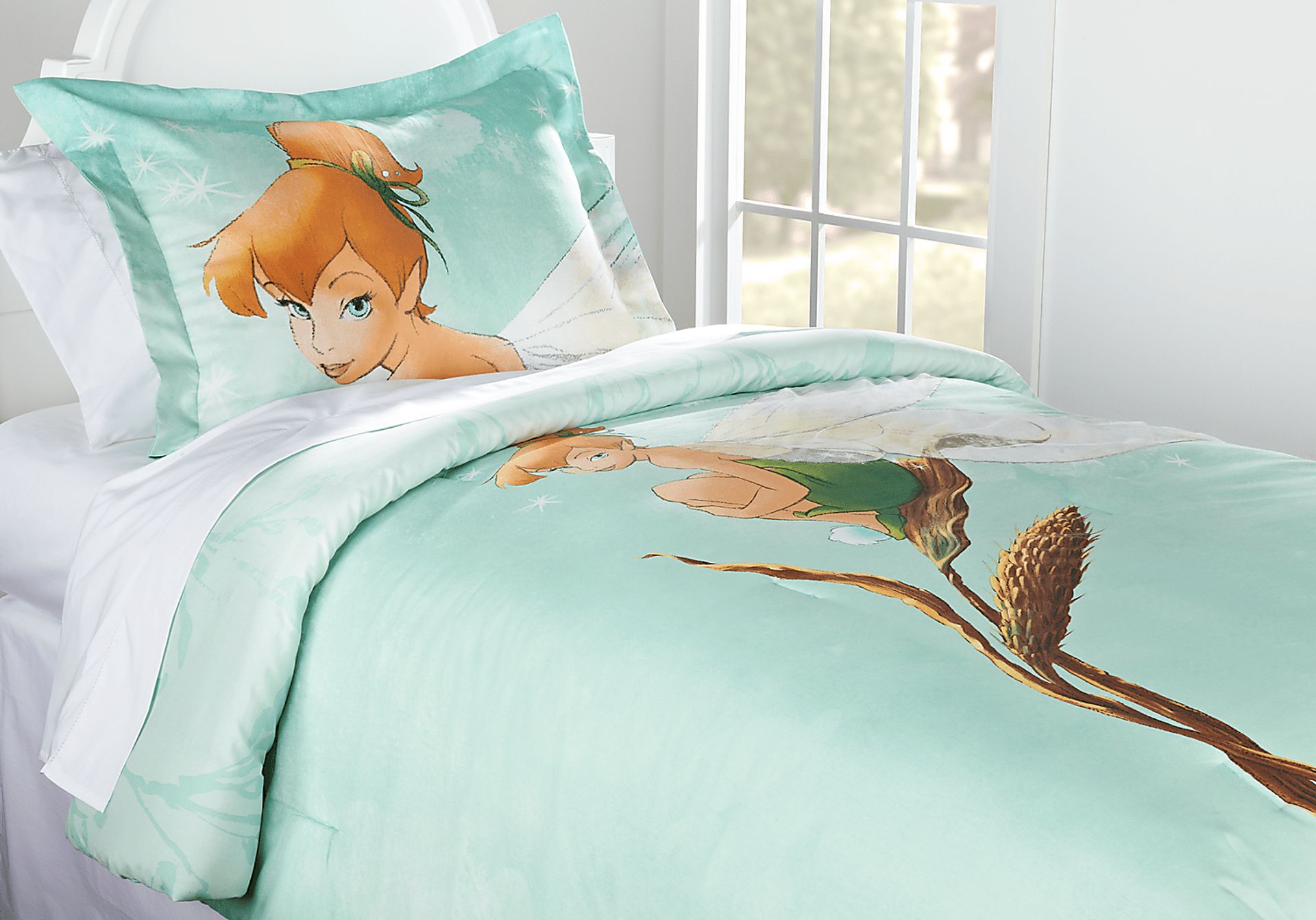 Disney Tinker Bell Seafoam Green Full Bed Set | Rooms to Go