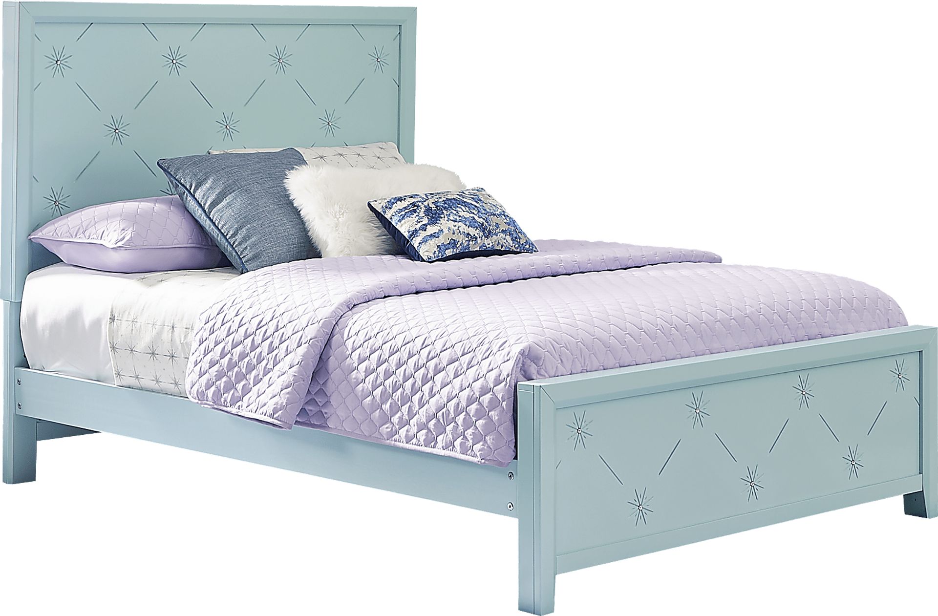 Disney Frozen Ice Blue 5 Pc Full Panel Bedroom - Image 2