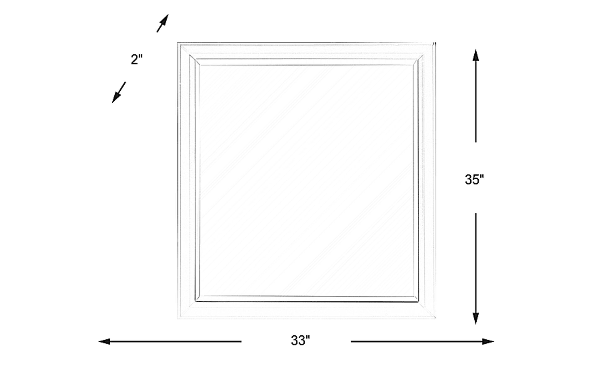 Dimension Image. Please refer to the Dimension Tab on this page for dimension details.