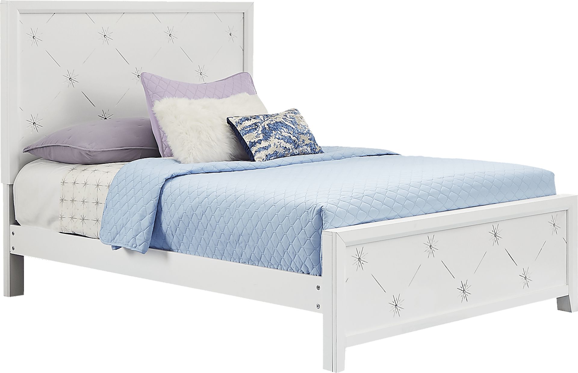 Disney Frozen Ice White 5 Pc Full Panel Bedroom - Image 2